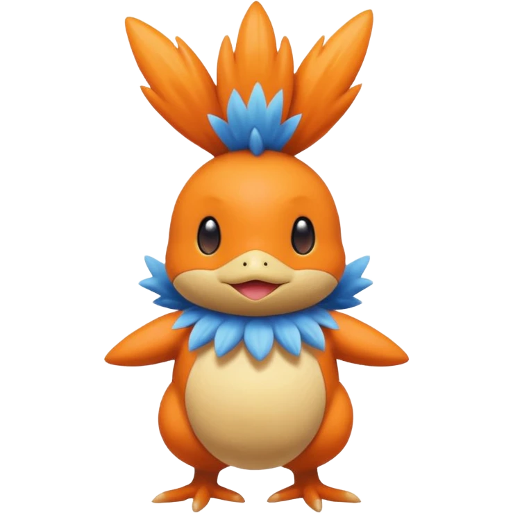 Mudkip-Torchic-fusion (full body) emoji