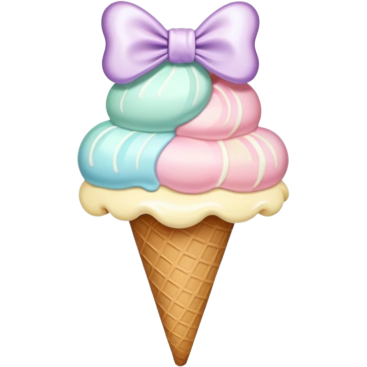 ICE Creme with bow emoji