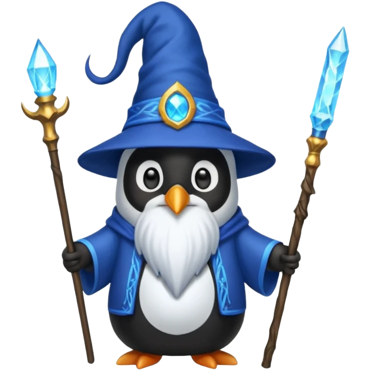 Penguin Wizard emoji