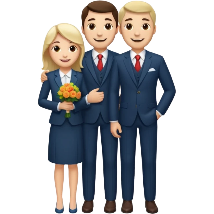 father marrying a couple emoji