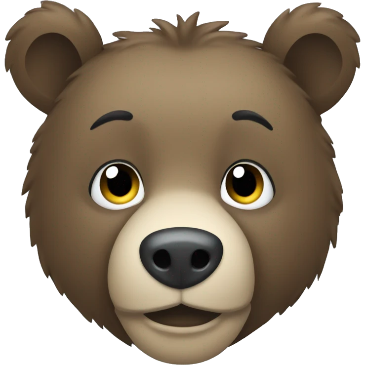 Bear and color bleu emoji