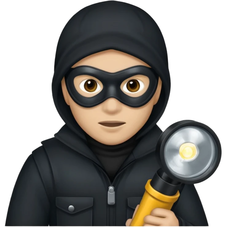 A burglar emoji