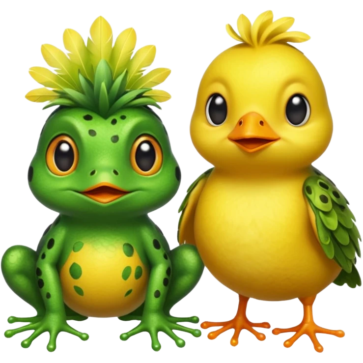 🐸+🐥 emoji