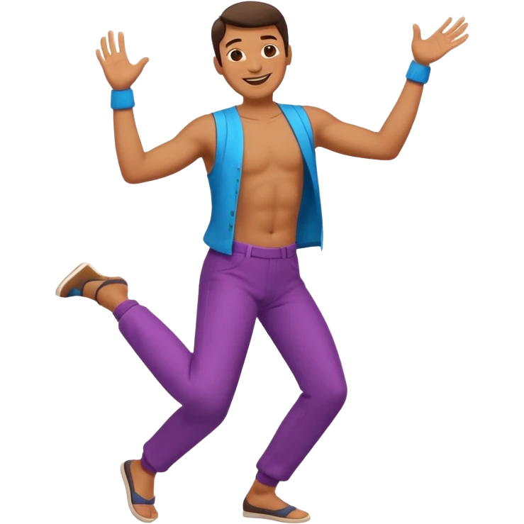 танцующий мужчина в полный рост emoji