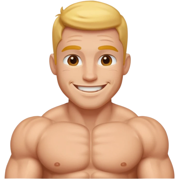 happy muscle emoji