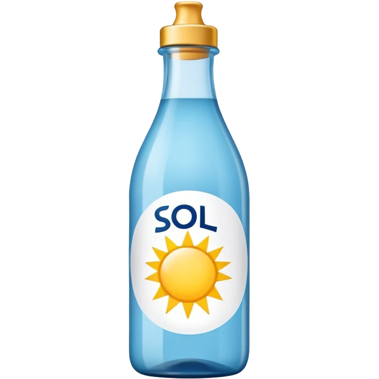 Cute light blue sol de Janeiro  emoji