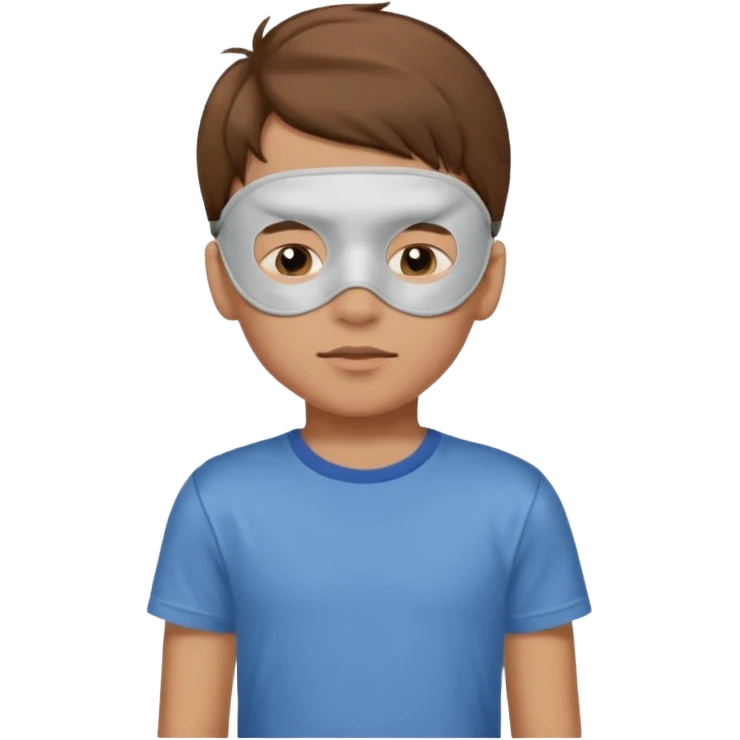 boy with a sleeping mask above head
 emoji