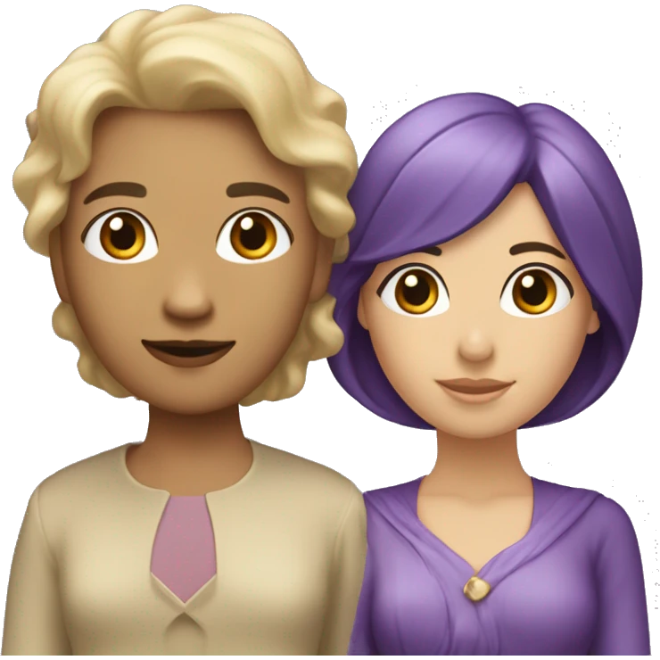 nébuleuse violette et beige emoji