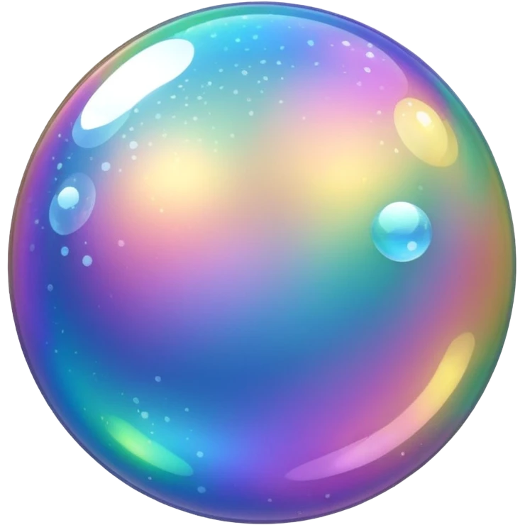 glitter bubbles cian emoji