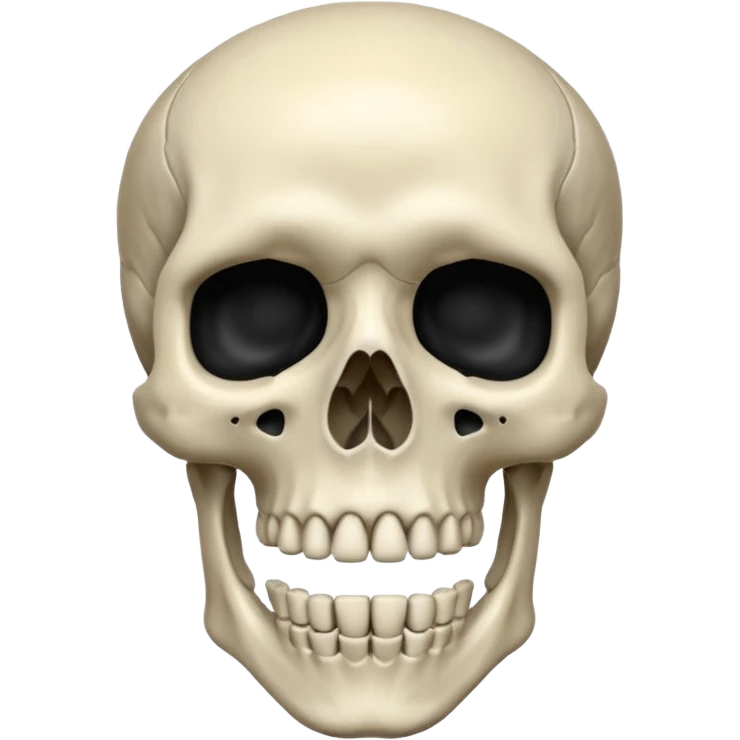 скелет черный emoji