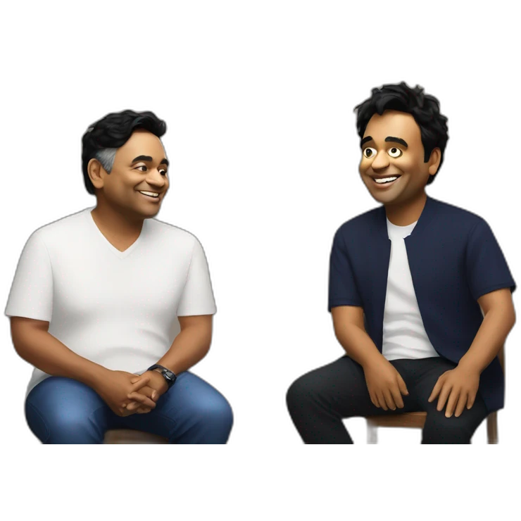 AR Rahman with mike emoji