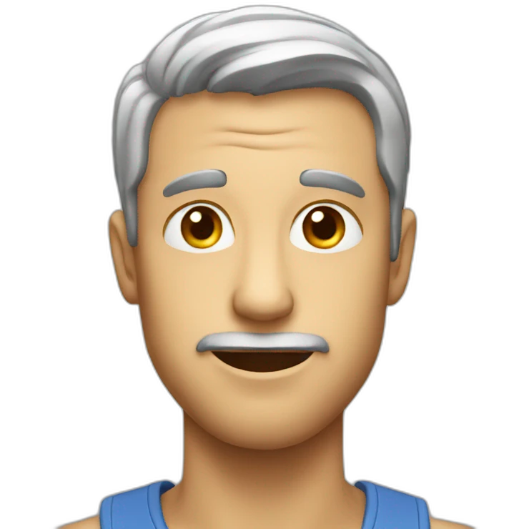 Man impressed face emoji