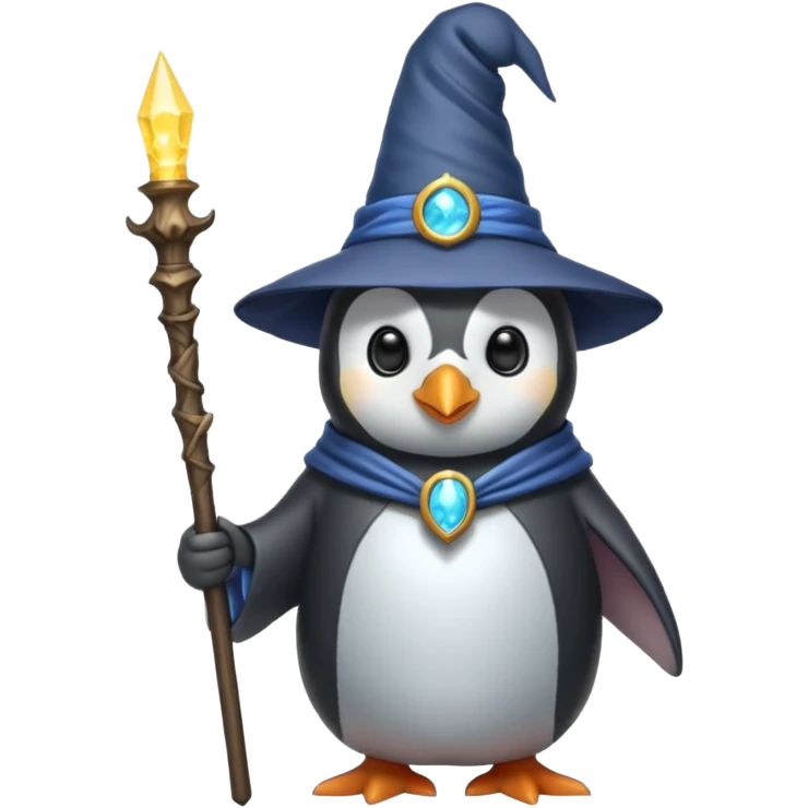 Penguin Wizard emoji