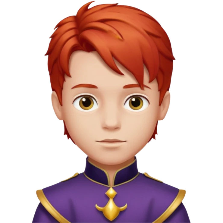 Child prince red hair emoji