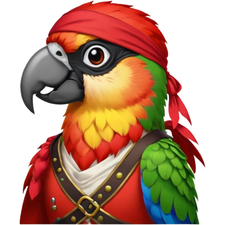 pirate and parrot emoji