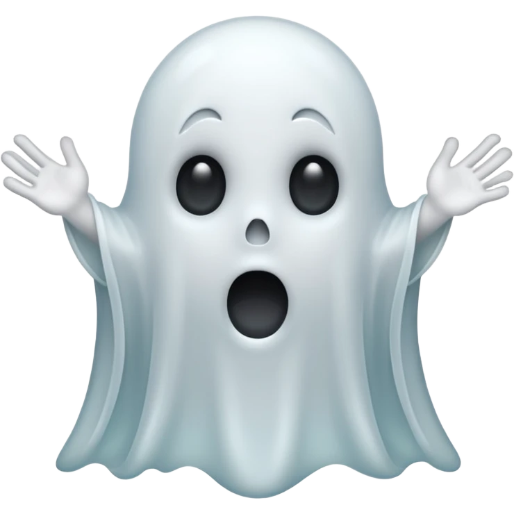 surprised ghost emoji