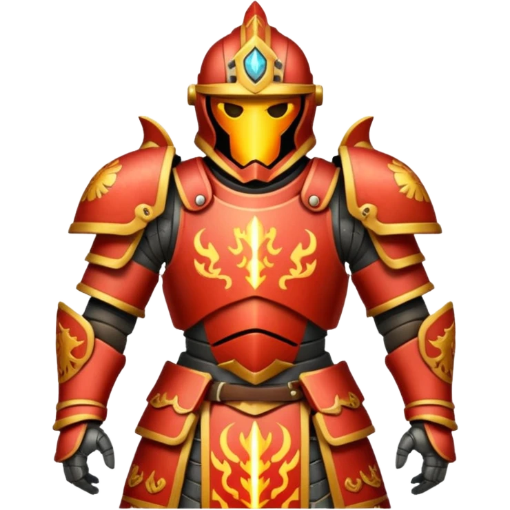 fire armored warrior emoji