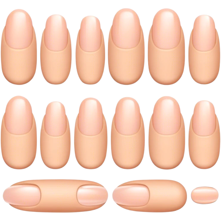 Uñas nude emoji