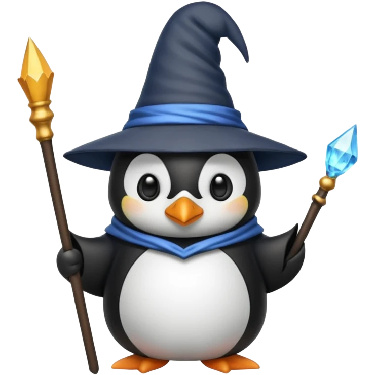 penguin wizard emoji