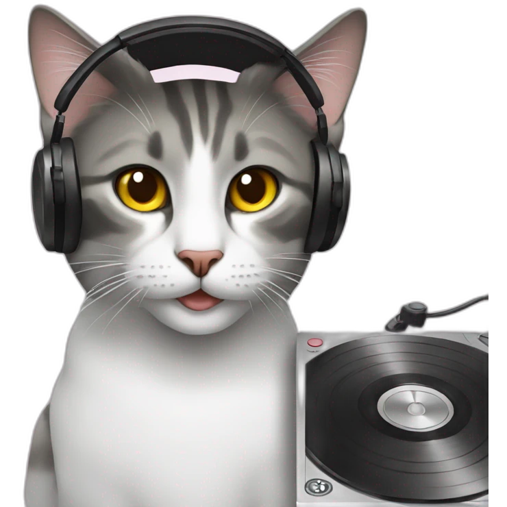 Dj cat emoji