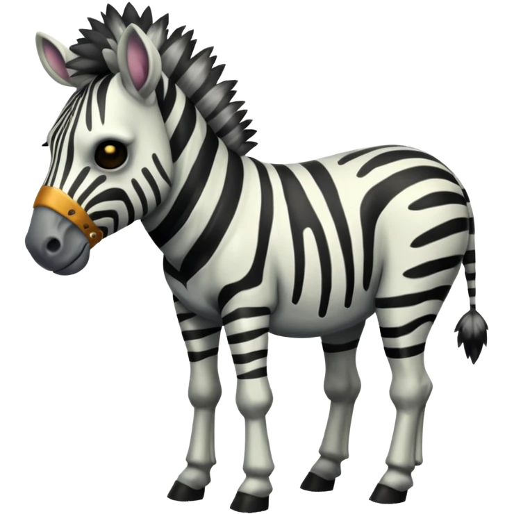 Zombie zeebra emoji
