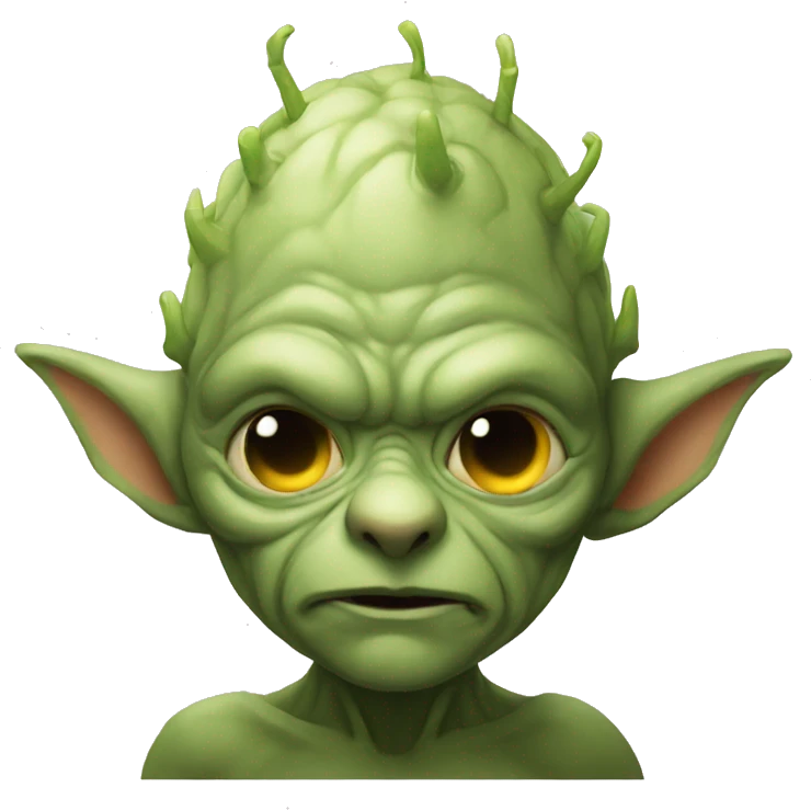 tiny goblin inside someone's head controlling their brain emoji