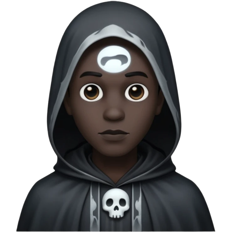Gothic style GHOST male, black emoji