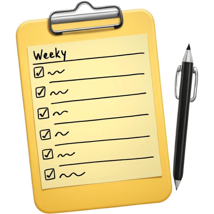 weekly to-do list emoji