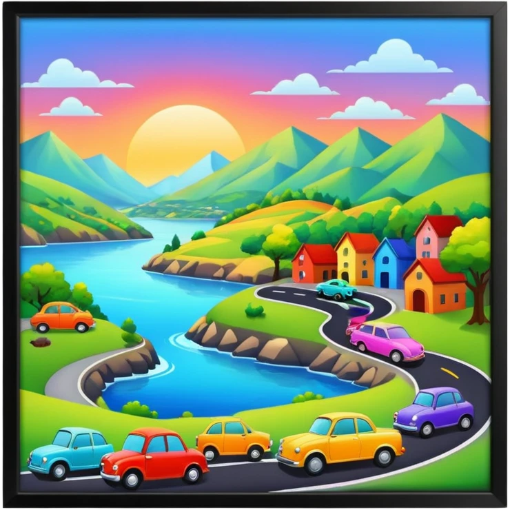 🚗🚙🏞 emoji