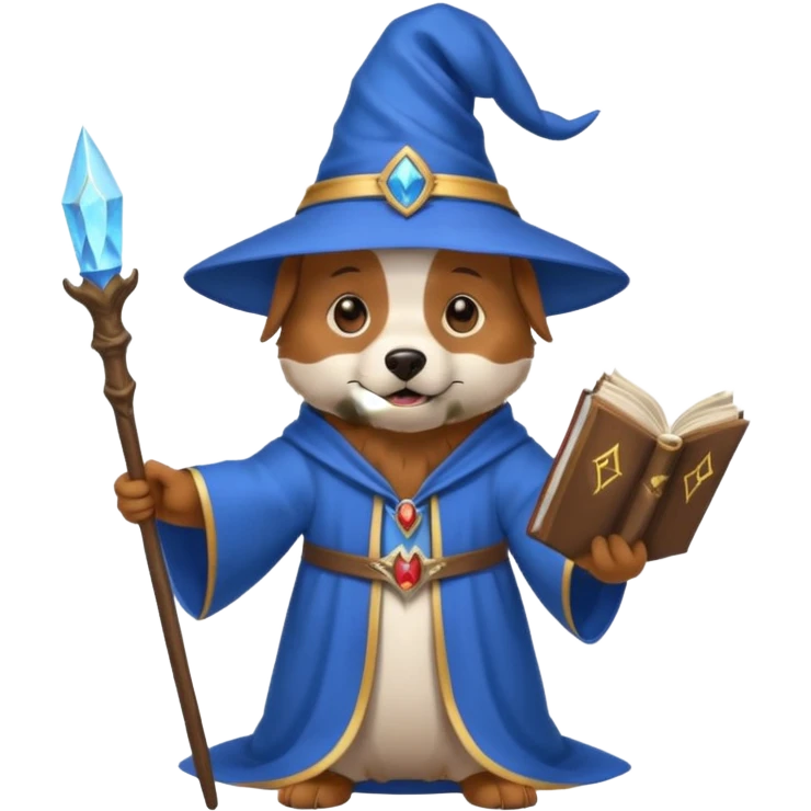 Dog wizard emoji