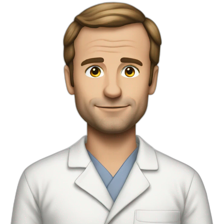 Macron en pyjama emoji
