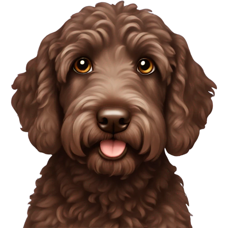 chocolate labradoodle emoji