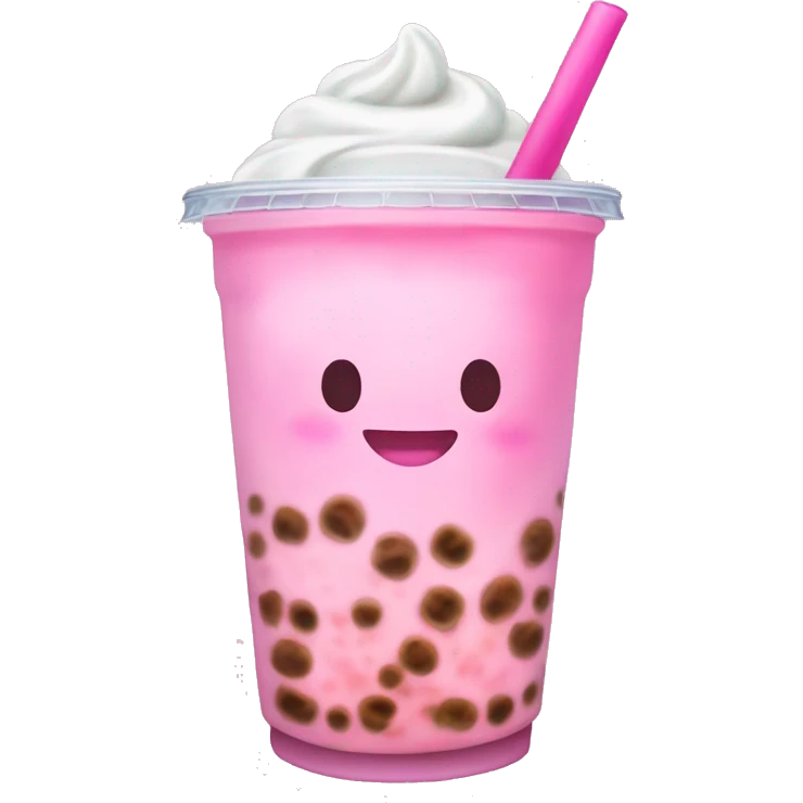 Light pink bubble tea emoji