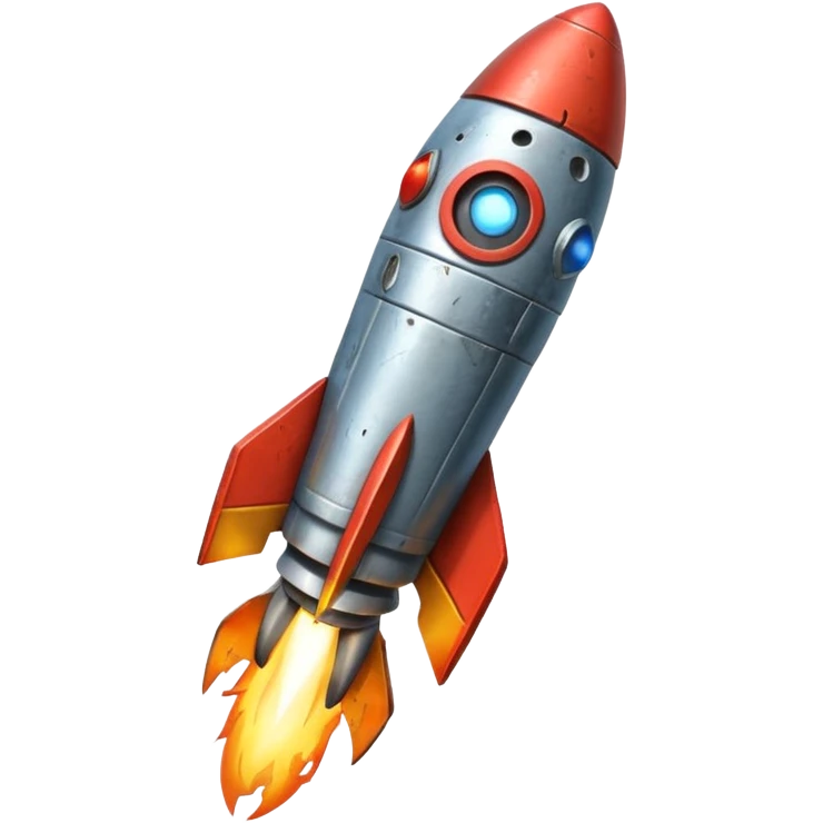 a stuck rocket emoji