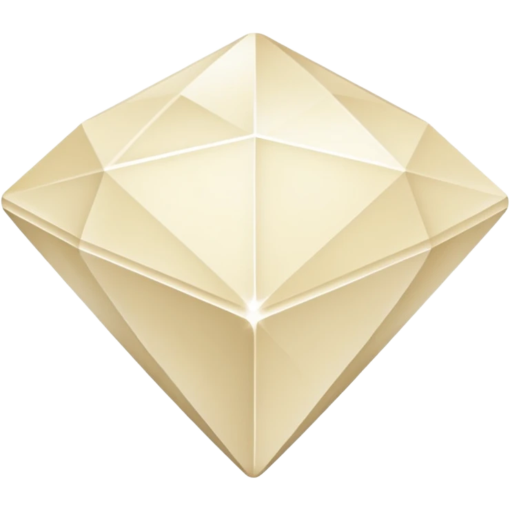 diamond shape carved from ivory. square tilted 45 degrees emoji