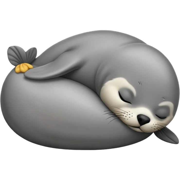 Furry Sleeping seal  emoji