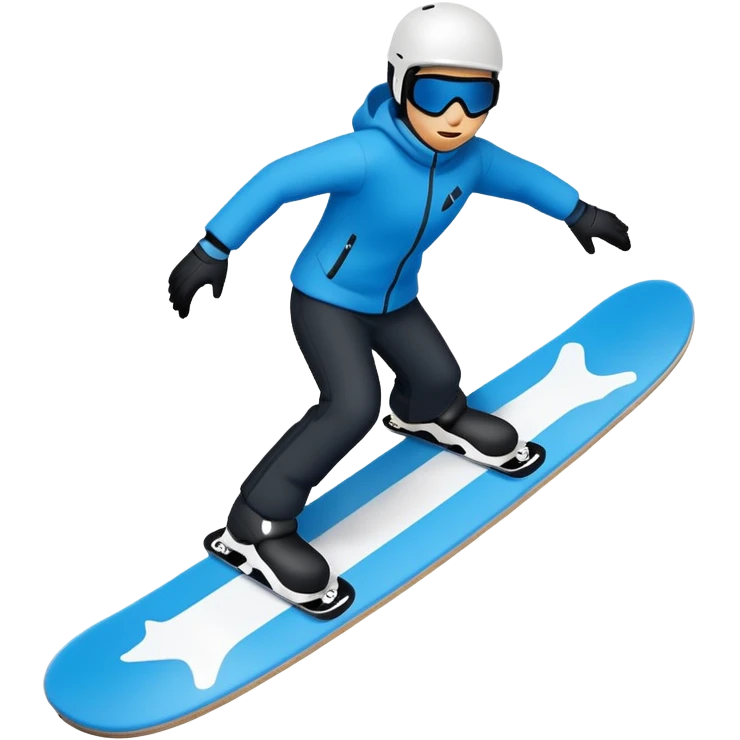 snow board, negative character.\ emoji