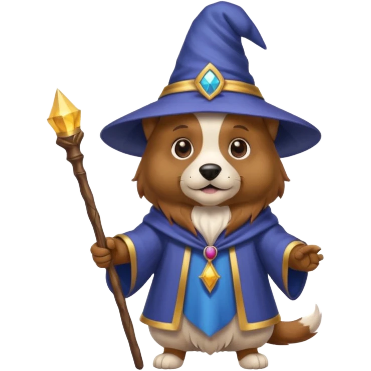 Dog wizard emoji