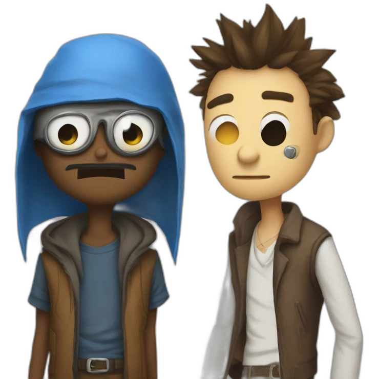 Mordecai and Rigby emoji