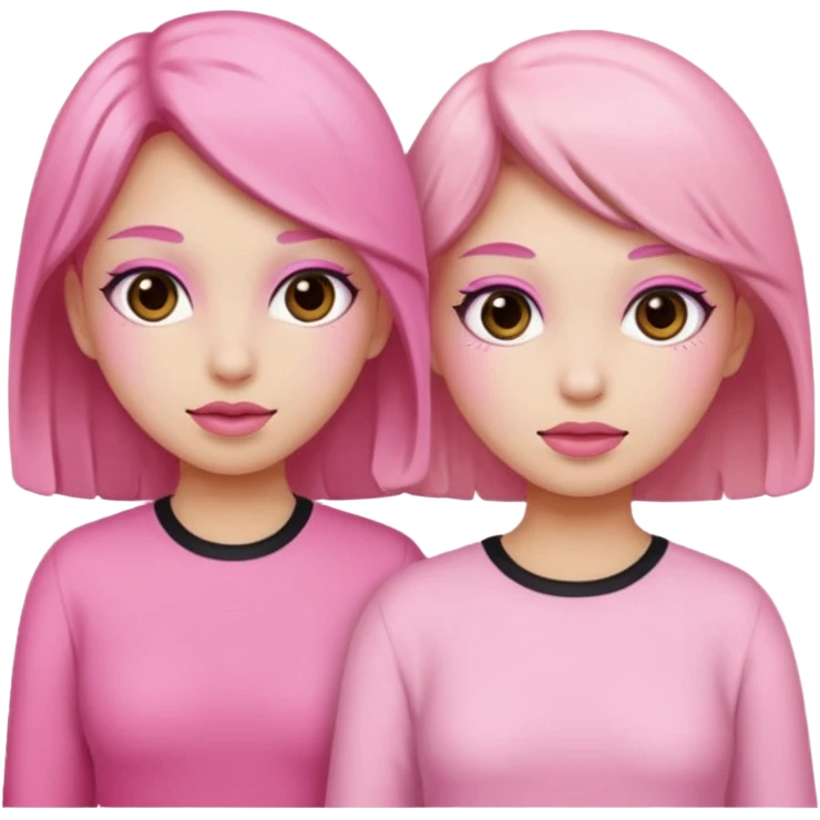 بنات ورديات emoji