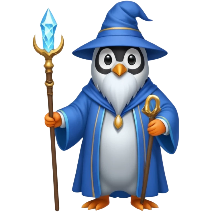 Penguin Wizard emoji