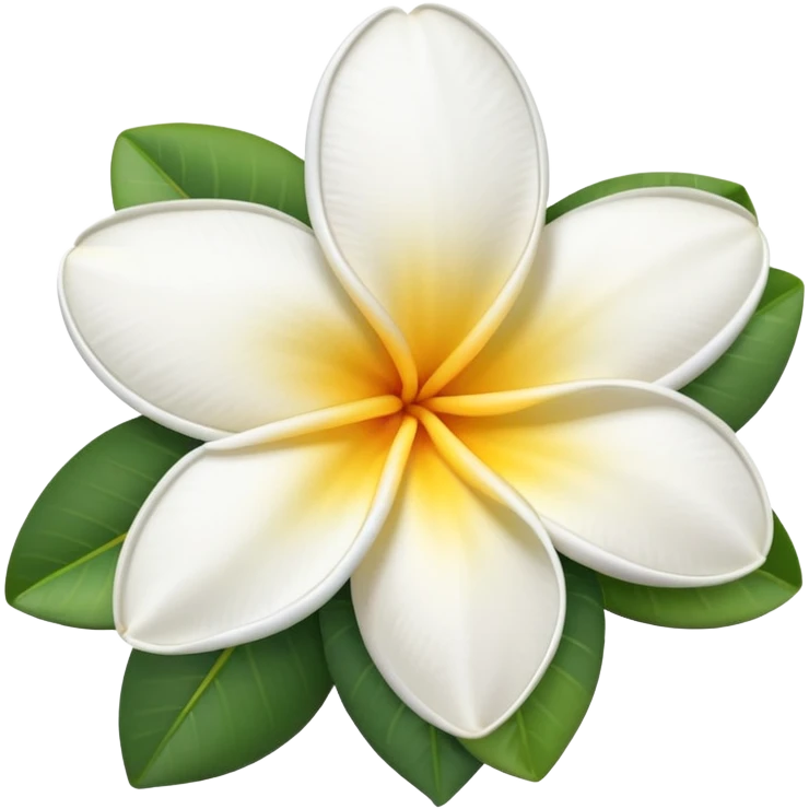 White Hawaiian flower emoji