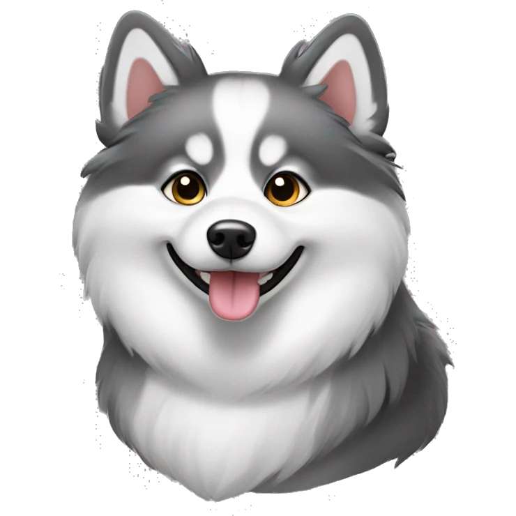 Dapple pomsky emoji