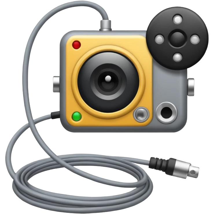 a sensor with a camera and a wire and a sensor for tracking emoji