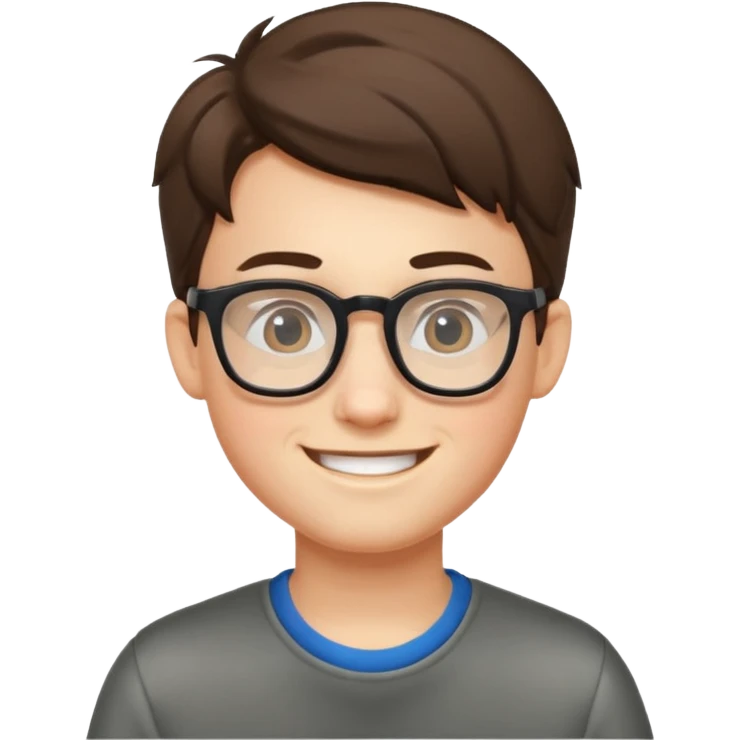 Nerdy boy with glasses emoji