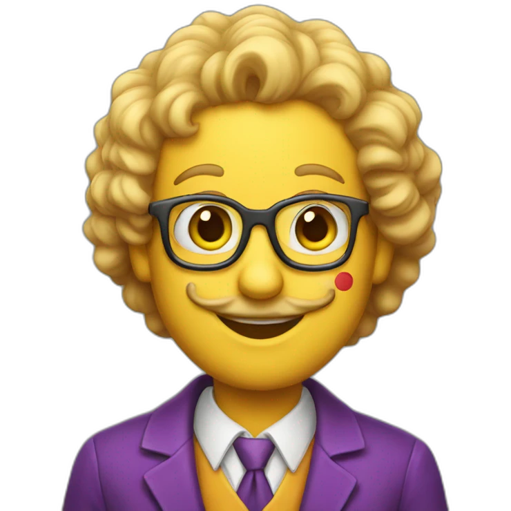 Teacher clown emoji