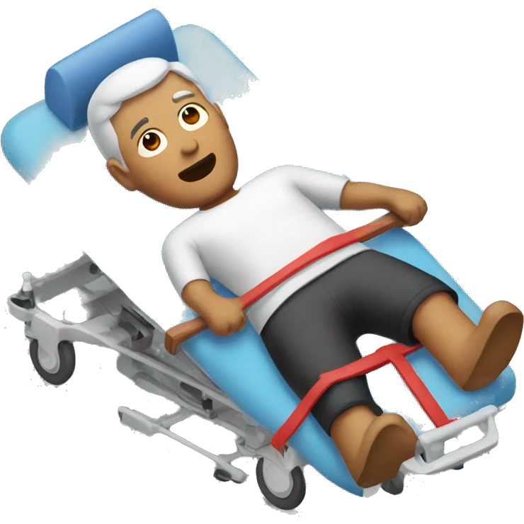 Man on stretcher  emoji