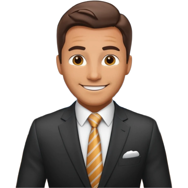 сгенерируй смайлик красавчик образ внутри компании лидер emoji