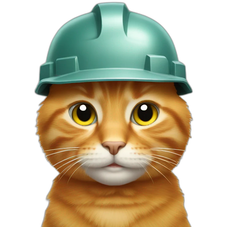 Engineer Ginger Cat emoji