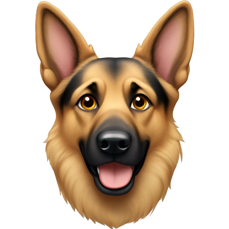 German Shepard with floppy ears emoji